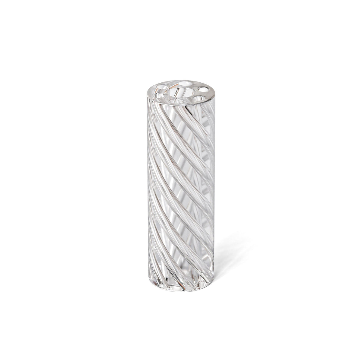 10mm Spiral Vortex Glass Filter Tips - Clear 175ct