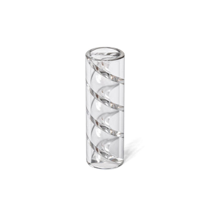 10mm Helix Noodle Glass Filter Tips - Clear 175ct