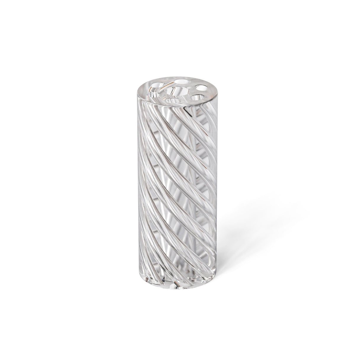 12mm Spiral Vortex Glass Filter Tips - Clear 175ct