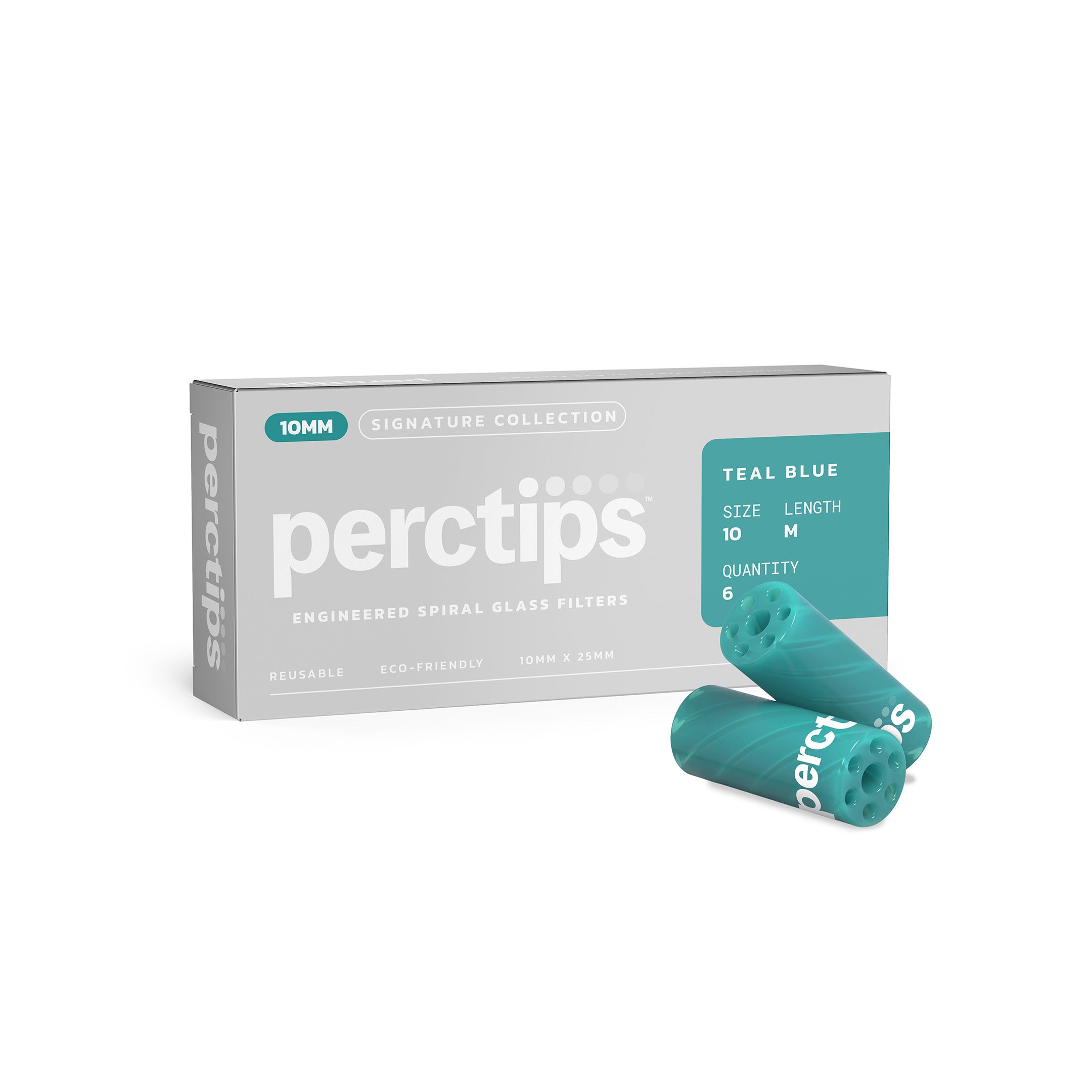 PercTips™ Signature 10M Teal Blue 6 Pack